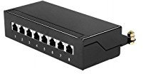 Dexlan Panneau de brassage RJ45 à poser 8 ports Cat 5e
