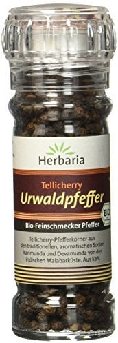 Herbaria Tellicherry Urwaldpfeffer, 1er Pack (1 x 50 g Glasmühle) - Bio