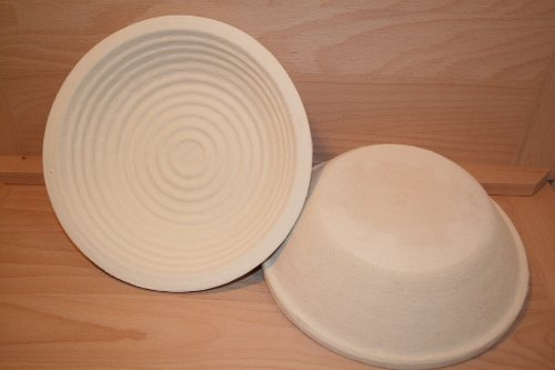 Gärkorb Brotform Holzschliff für 1,0 kg rund Brote mit Rillenmuster