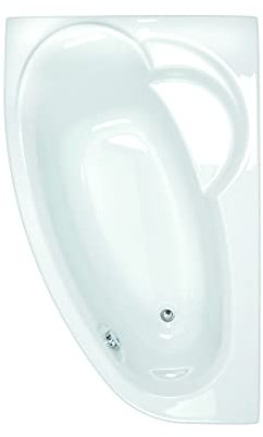 Baignoire Asymétrique Droite, 175cm x 110cm, Blanc, 130-200 L Capacité