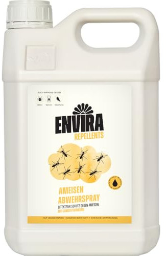 Envira Ameisenspray 5 Liter - Abwehr Spray mit Langzeitwirkung gegen Wegameisen, Pharaoameisen - Mittel gegen Ameisen für Wohnung, Balkon, Terrasse, Garten - Effektiv Ameisen loswerden