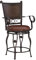 Powell Company Big and Tall Arbeitshocker, mit Armlehnen, aus Kupfer, Braun
