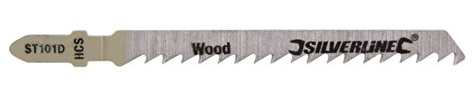 Silverline 233588 Jigsaw Blades for Wood 5pk ST101D