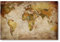 Postereck - 0459 - Vintage Weltkarte, Karte Bunt Länder Kontinente - Unterricht Klassenzimmer Schule Wandposter Fotoposter Bilder Wandbild Wandbilder - Poster - 4:3-81,0 cm x 61,0 cm