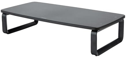 Kensington Monitor Stand - Large Ergonomic Screen Riser (W610 x D300 x H59 mm) with SmartFit System - Black (K52797WW)