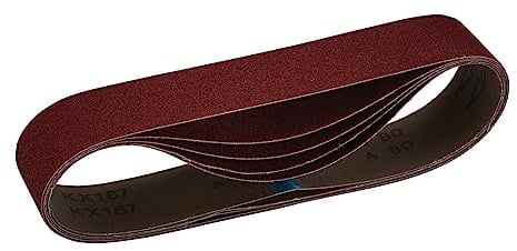 Draper 09215 Cloth Sanding Belt, 50 x 686mm, 80 Grit (Pack of 5)