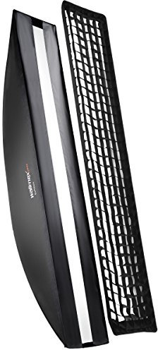 Walimex Pro Softbox Plus Orange Line 25X180 - Accesorio para Camara 0.22 Kg, 390 Mm, 250 Mm, Negro, Blanco