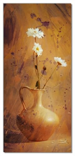 Wallario Selbstklebende Türtapete Antike Vase mit Blumen - Türposter 93 x 205 cm Abwischbar, rückstandsfrei zu entfernen