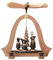 Rudolphs Schatzkiste Pyramide mit Kurrendefiguren Natur HxBxT 26x23x20cm NEU Weihnachtspyramide Tischdekoration Holzpyramide Tischpyramide Dekoration Weihnachten Wärmespiel Lichter Figur Holz Seiffen