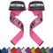 BEAR GRIP Fasce da Sollevamento Pesi di Alta qualità Imbottitura in Neoprene Resistente, Doppie Cuciture e Impugnatura in Gel (Rosa)