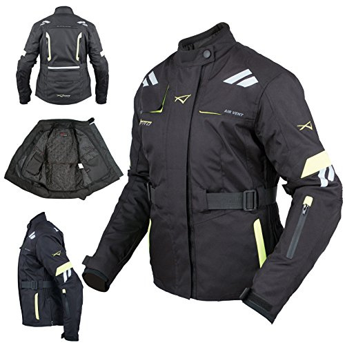 A-pro Mujer Chaqueta Transpirable Moto Scooter Termica Impermeable Fluo XS