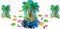 Hawaiian Palm Tree Table Decorating Kits /4