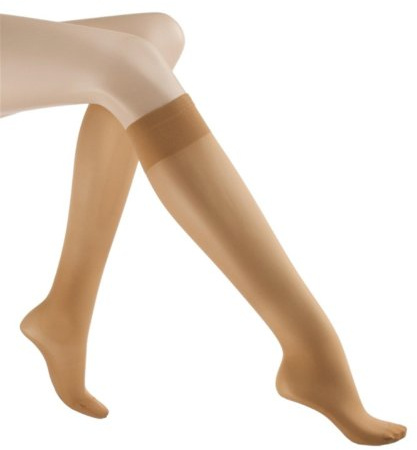 Solidea Women's Sheer Light Support Knee Highs