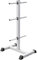 GORILLA SPORTS® Hantelscheibenständer - 6 Scheibenaufnahmen, für Ø 30 mm Gewichtsscheiben, bis 200 kg Belastbar, Stahl, Weiß/Schwarz - Hantelständer, Scheibenständer, Hantelablage, Hantelbaum, Gewicht