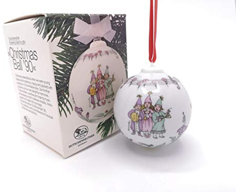 Hutschenreuther Porzellankugel Weihnachtskugel 1990 OVP