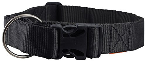 Robuste, verstellbare Nylon Halsband 3,8 cm breit. Passt 43,2 cm -27.5 Hals XL, Cane Corso, Mastiff,