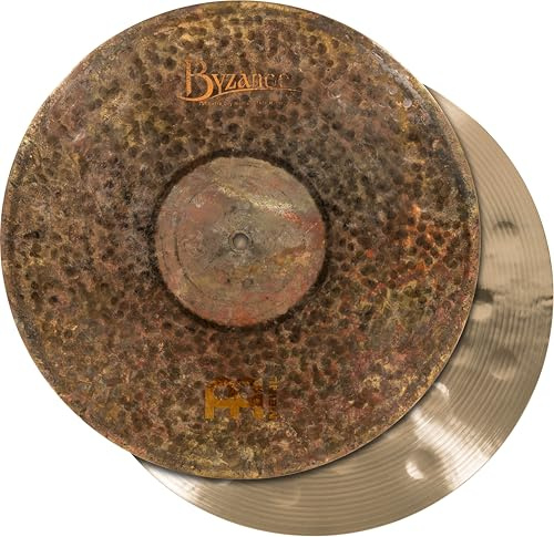 Byzance 15 Extra Dry Medium Thin Hihats, Pair — MADE IN TURKEY — Hand Hammered B20 Bronze, 2-YEAR WARRANTY