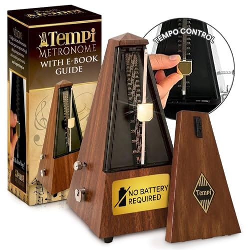 Tempi Tempi Metronom für Musiker (Plastic Mahagoni Grain Furnier) ., E-Book, 2 Monate kostenlose Musikstunden