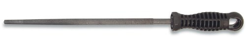 HAZET Rundfeile 2120-10, Länge 250 mm, Antrieb 270040 Feile , Bürste | DIN 7261 Form F, Länge 250 mm, 171 g, Länge: 250 mm, Antrieb 270040 Feile , Bürste,, Zahnung (Hieb): 2 = mittel, Maße: 250 mm