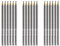Faber-Castell 6er Sparpack Bleistifte GRIP 2001 (3, silber 2H)