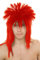 Rock 70S 80S Heavy Metal Style Wig Fancy Dress Red