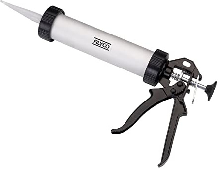 Alyco - Mortar Applicator, Closed Tube, Aluminium Finish, 600 ml - 198815
