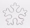 Schneeflocke 6 cm aus Edelstahl, Ausstecher, Ausstechform