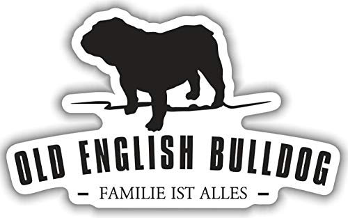 Spaß Kostet Aufkleber Old English Bulldog wetterfester