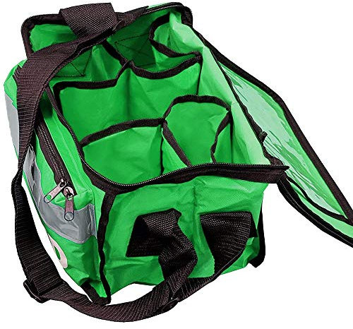 JFA Medical Green Haversack Emergency First Aid Bag with Front Pocket - Empty