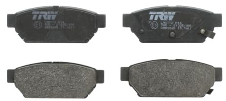 TRW GDB3045 Brake Pad Set of 4 Compatible for Mitsubishi Carisma (DA_) 1995-2006 Rear Axle and Other Vehicles
