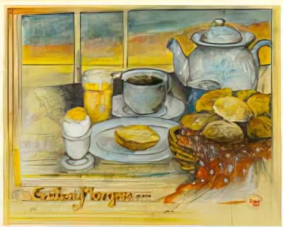 Kunstdruck/Poster: Ole West Guten Morgen - hochwertiger Druck, Bild, Kunstposter, 45x35 cm