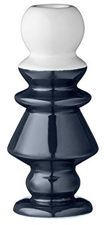 Bloomingville Kerzenhalter Naturweiß/Navy Blau 14 cm - Kerzenständer - Design - Wohnaccessoire - Dekoidee - Hochzeit - Geschenkidee - Weihnachten