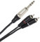 Plugger Câble Y Jack mâle stéréo/RCA mâle 1,50 m Noir