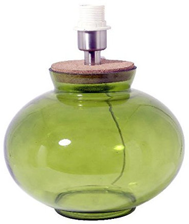 Dirk Davids Leuchten GmbH Tischleuchte Obertello Glas Grün 8152981 Höhe 33cm Ø 28cm