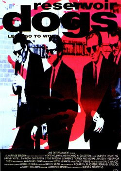 Reservoir Dogs Tarantino Classic Blood Crew Cult Papier Film Poster Maßnahmen 86,4 x 61 cm (86.5 x 61 cm)