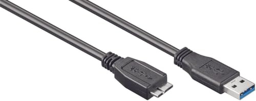 goobay 95027 3 m USB to Micro-USB B Male Male Black – USB Cable (3 m, USB A, Micro-USB B, Male/Male, Black)