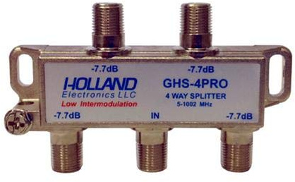 Holland Electronics High Shield Antenna 1Ghz Splitter/Combiner - 4-Way - GHS-4PRO