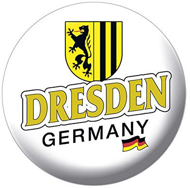 Magnet - Wappen Dresden - Gr. ca. 5,7 cm - 16028 - Küchenmagnet