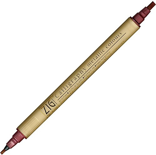 Zig Memory System Metallic Twin Marker Calligraphy Pen - 2.0mm & 3.5mm