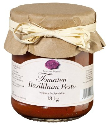 Gourmet Berner, Tomaten Basilikum Pesto im 180g Glas