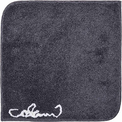 Grund COLANI Exklusiver Designer Badteppich 100% Polyacryl, ultra soft, rutschfest, ÖKO-TEX-zertifiziert, 5 Jahre Garantie, Colani 40, WC-Vorlage o.A. 60x60 cm, anthrazit
