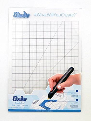 3Doodler Create DoodlePad, Clear With Stencil Lines