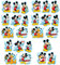 alles-meine.de GmbH 240 TLG. Set Sticker/Aufkleber - Mickey Mouse - selbstklebend - für Jungen & Mädchen - Mäuse/Maus Stickerset Kinder - z.B. für Stickeralbum/Figure..