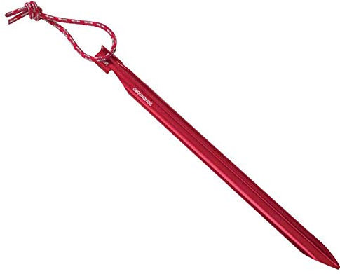 MSR Groundhog Tent Stake Rot - Leichter robuster Hering, Größe One Size - Farbe Red