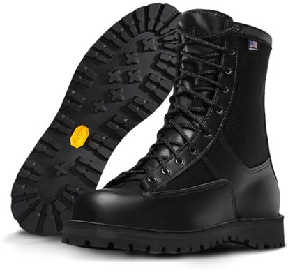 Danner Acadia 8 Waterproof Tactical Boots for Men - Polishable Leather with Breathable Gore-Tex, Traction Outsole, Made in USA, Black - 10.5 EEEE