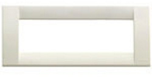 Vimar serie idea - Placa classica 6 módulo plastico blanco idea