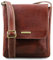 Tuscany Leather Jimmy Herrentasche aus Leder mit Vordertasche Braun