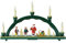 Glässer 01246 Schwibbogen Weihnachtsmann, beleuchteter Weihnachtsbogen in Handarbeit, Höhe: 28 cm Breite: 48 cm