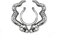 Tapsi´s Coolbodyart® Brustpiercing Fake Edelstahl Chirurgenstahl 316L Schild Ring Doppel Schlange