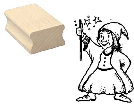 Stempel Holzstempel Motivstempel « ZAUBERER junior » Scrapbooking - Kinderstempel
